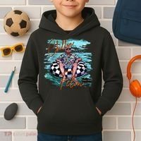 Chillin Like A Felon Trump For President 2024 Retro Summer Kids Hoodie thumb 2