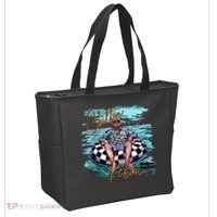 Chillin Like A Felon Trump For President 2024 Retro Summer Tote Bag thumb 2