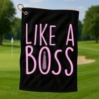 Cute Like A Boss Golf Towel thumb 1