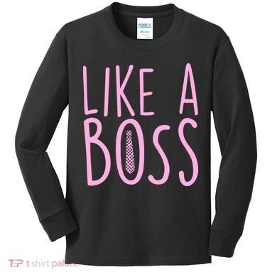 Cute Like A Boss Kids Long Sleeve Shirt
