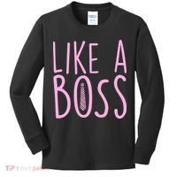 Cute Like A Boss Kids Long Sleeve Shirt thumb 0