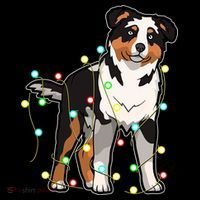Christmas Lights Australian Shepherd Dog Lover Xmas Gift Cute Gift Coffee Mug thumb 5