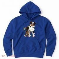 Christmas Lights Australian Shepherd Dog Lover Xmas Gift Cute Gift Hoodie thumb 0