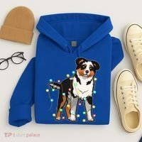 Christmas Lights Australian Shepherd Dog Lover Xmas Gift Cute Gift Hoodie thumb 4