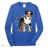 Christmas Lights Australian Shepherd Dog Lover Xmas Gift Cute Gift Long Sleeve Shirt thumb 0