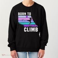 Climb Like A Girl Retro Sunset Rocks Born To Climb Women's Sweatshirt thumb 0