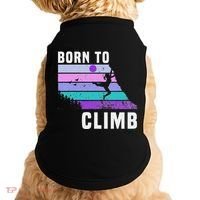 Climb Like A Girl Retro Sunset Rocks Born To Climb Doggie Tank thumb 0