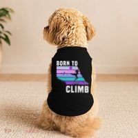 Climb Like A Girl Retro Sunset Rocks Born To Climb Doggie Tank thumb 2