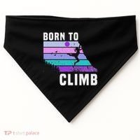 Climb Like A Girl Retro Sunset Rocks Born To Climb USA-Made Doggie Bandana thumb 0