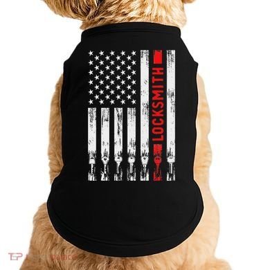 Cool Locksmith Art American Flag Lock Picker Doggie Tank