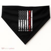 Cool Locksmith Art American Flag Lock Picker USA-Made Doggie Bandana thumb 0