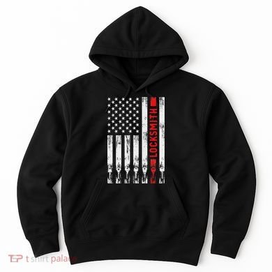 Cool Locksmith Art American Flag Lock Picker Hoodie