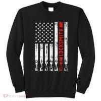 Cool Locksmith Art American Flag Lock Picker Sweatshirt thumb 0