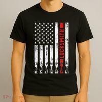 Cool Locksmith Art American Flag Lock Picker T-Shirt thumb 3
