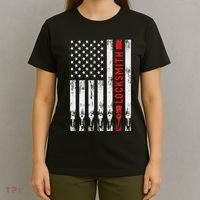 Cool Locksmith Art American Flag Lock Picker T-Shirt thumb 4