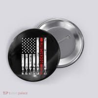Cool Locksmith Art American Flag Lock Picker Button thumb 0