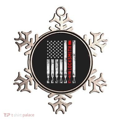 Cool Locksmith Art American Flag Lock Picker Ornament