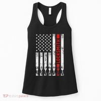 Cool Locksmith Art American Flag Lock Picker Women's Tank Top thumb 0