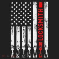 Cool Locksmith Art American Flag Lock Picker Hat thumb 2