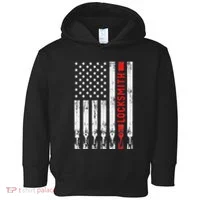 Cool Locksmith Art American Flag Lock Picker Toddler Hoodie thumb 0