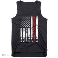 Cool Locksmith Art American Flag Lock Picker Tank Top thumb 0
