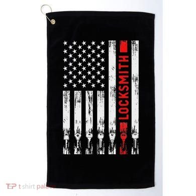 Cool Locksmith Art American Flag Lock Picker Golf Towel