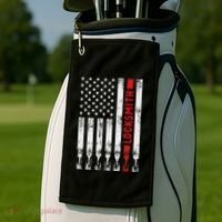 Cool Locksmith Art American Flag Lock Picker Golf Towel thumb 2