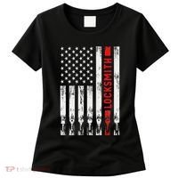 Cool Locksmith Art American Flag Lock Picker Women's T-Shirt thumb 0