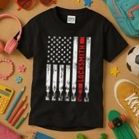 Cool Locksmith Art American Flag Lock Picker Kids T-Shirt thumb 3