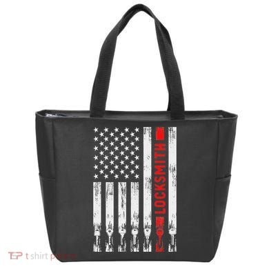 Cool Locksmith Art American Flag Lock Picker Tote Bag