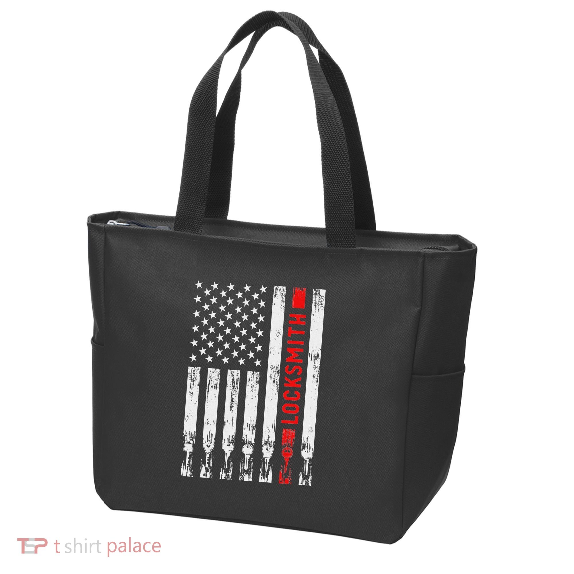 Cool Locksmith Art American Flag Lock Picker Tote Bag