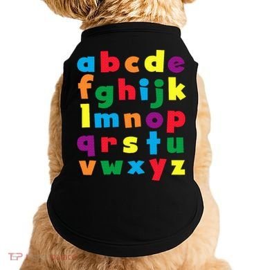 Colorful Letters Alphabet Educational Abcs Doggie Tank