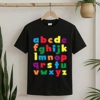 Colorful Letters Alphabet Educational Abcs T-Shirt thumb 2