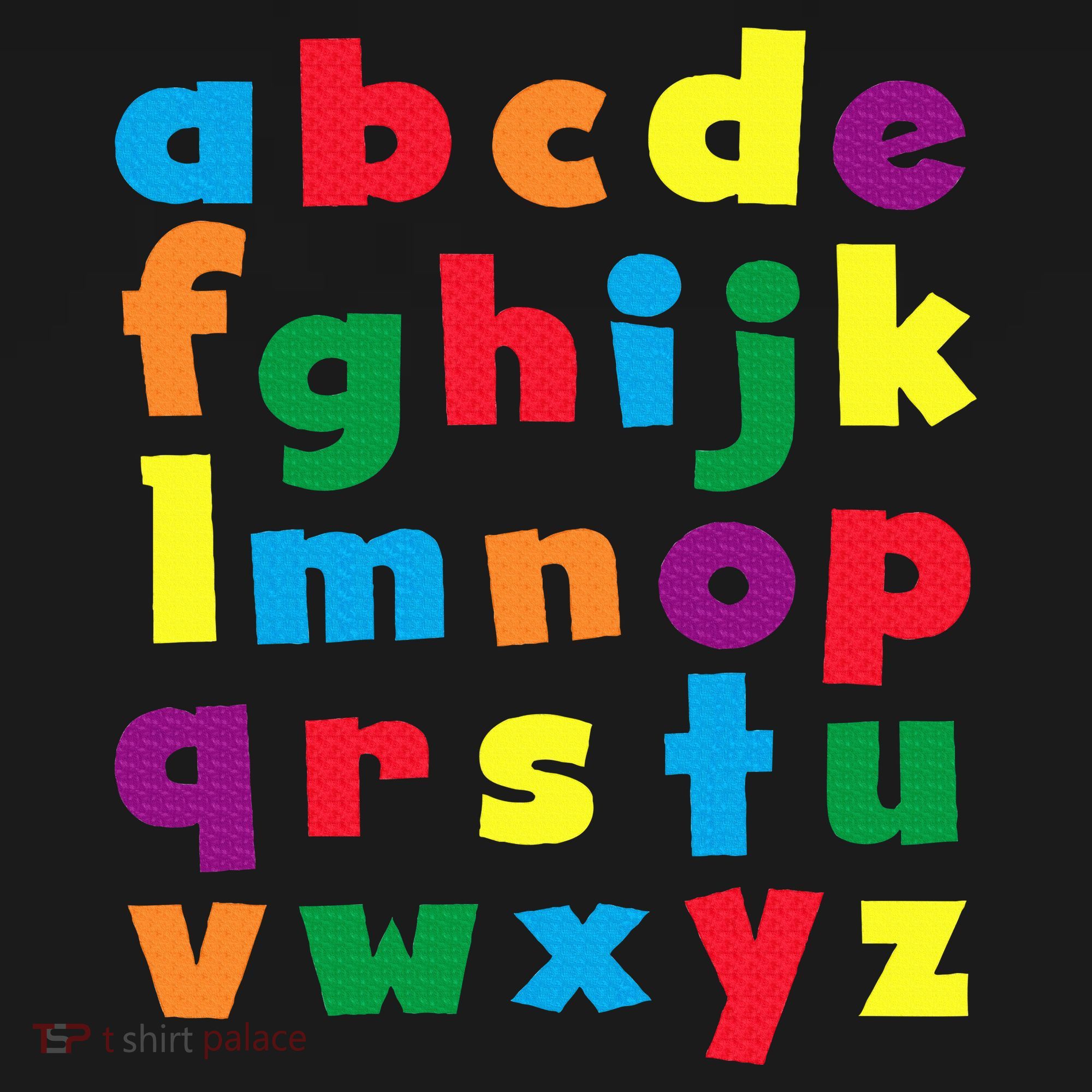 Colorful Letters Alphabet Educational Abcs T-Shirt