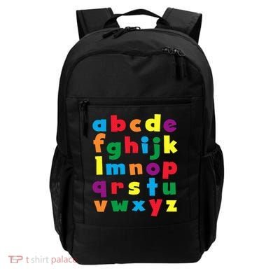 Colorful Letters Alphabet Educational Abcs Backpack