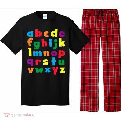 Colorful Letters Alphabet Educational Abcs Pajama Set