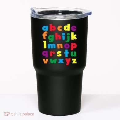 Colorful Letters Alphabet Educational Abcs Tumbler