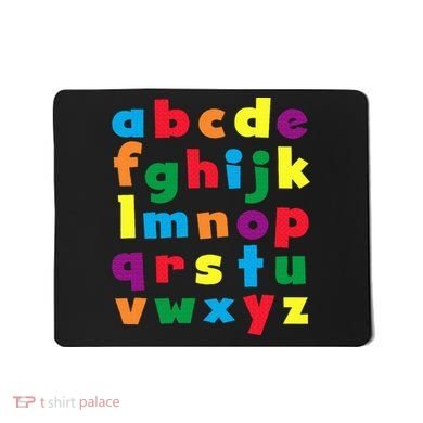 Colorful Letters Alphabet Educational Abcs Mousepad