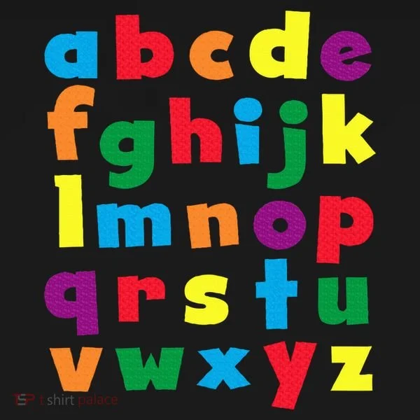 Colorful Letters Alphabet Educational Abcs Toddler Hoodie