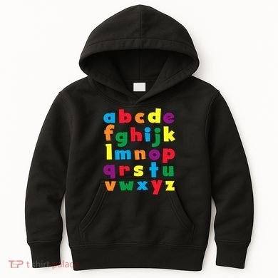 Colorful Letters Alphabet Educational Abcs Kids Hoodie