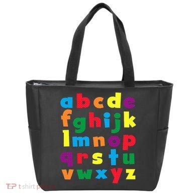 Colorful Letters Alphabet Educational Abcs Tote Bag