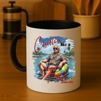 Chillin Like A Felon Retro Summer Pink Funny Trump 2024 Coffee Mug thumb 4