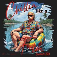 Chillin Like A Felon Retro Summer Pink Funny Trump 2024 Beanie thumb 2