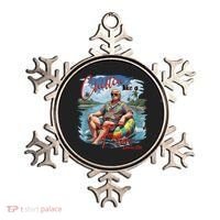 Chillin Like A Felon Retro Summer Pink Funny Trump 2024 Ornament thumb 0