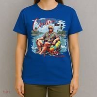 Chillin Like A Felon Retro Summer Pink Funny Trump 2024 T-Shirt thumb 4