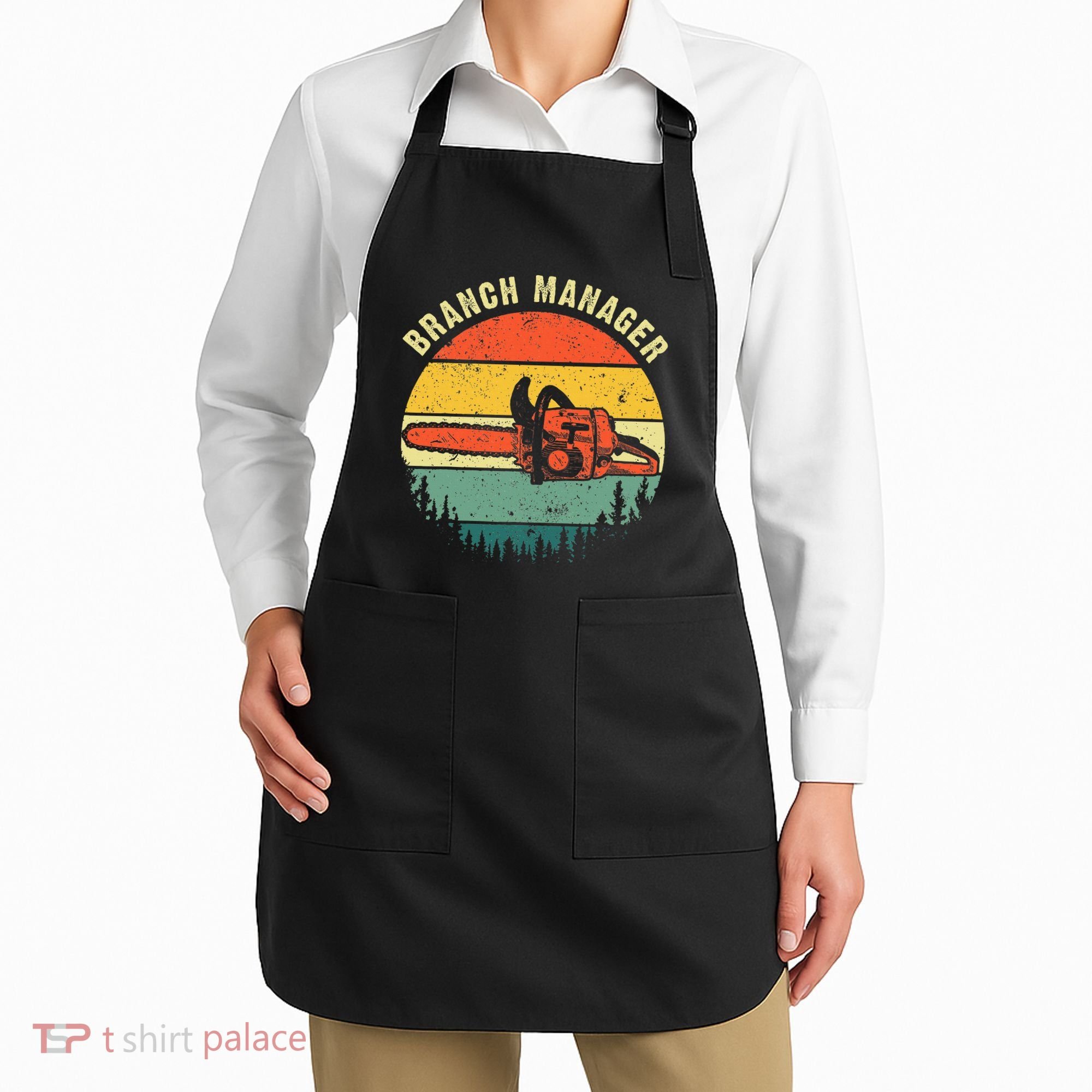 Cool Lumberjack Art Women Arborist Logger Branch Manager Apron
