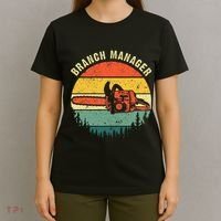 Cool Lumberjack Art Women Arborist Logger Branch Manager T-Shirt thumb 4