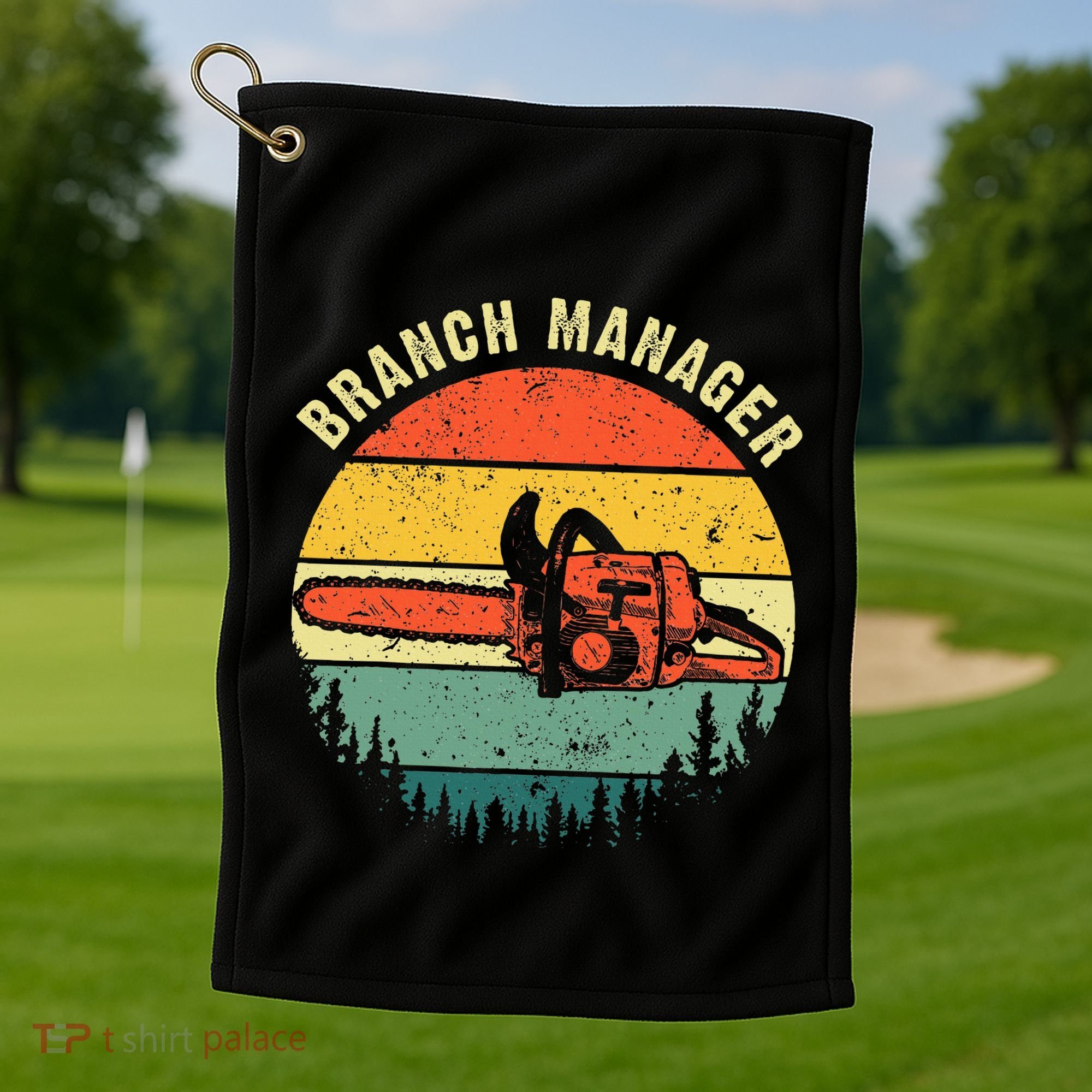 Cool Lumberjack Art Women Arborist Logger Branch Manager Golf Towel