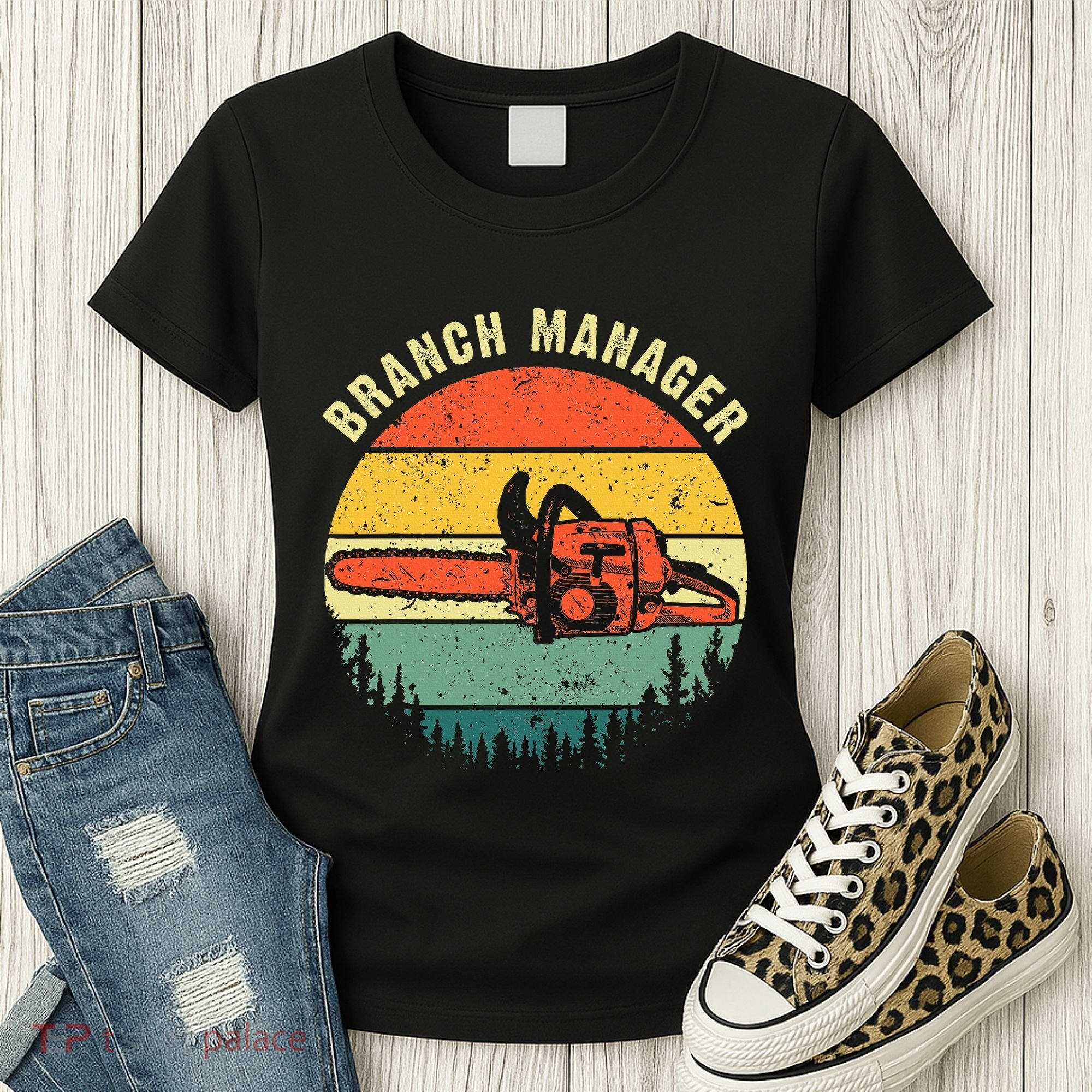 Cool Lumberjack Art Women Arborist Logger Branch Manager Women's T-Shirt