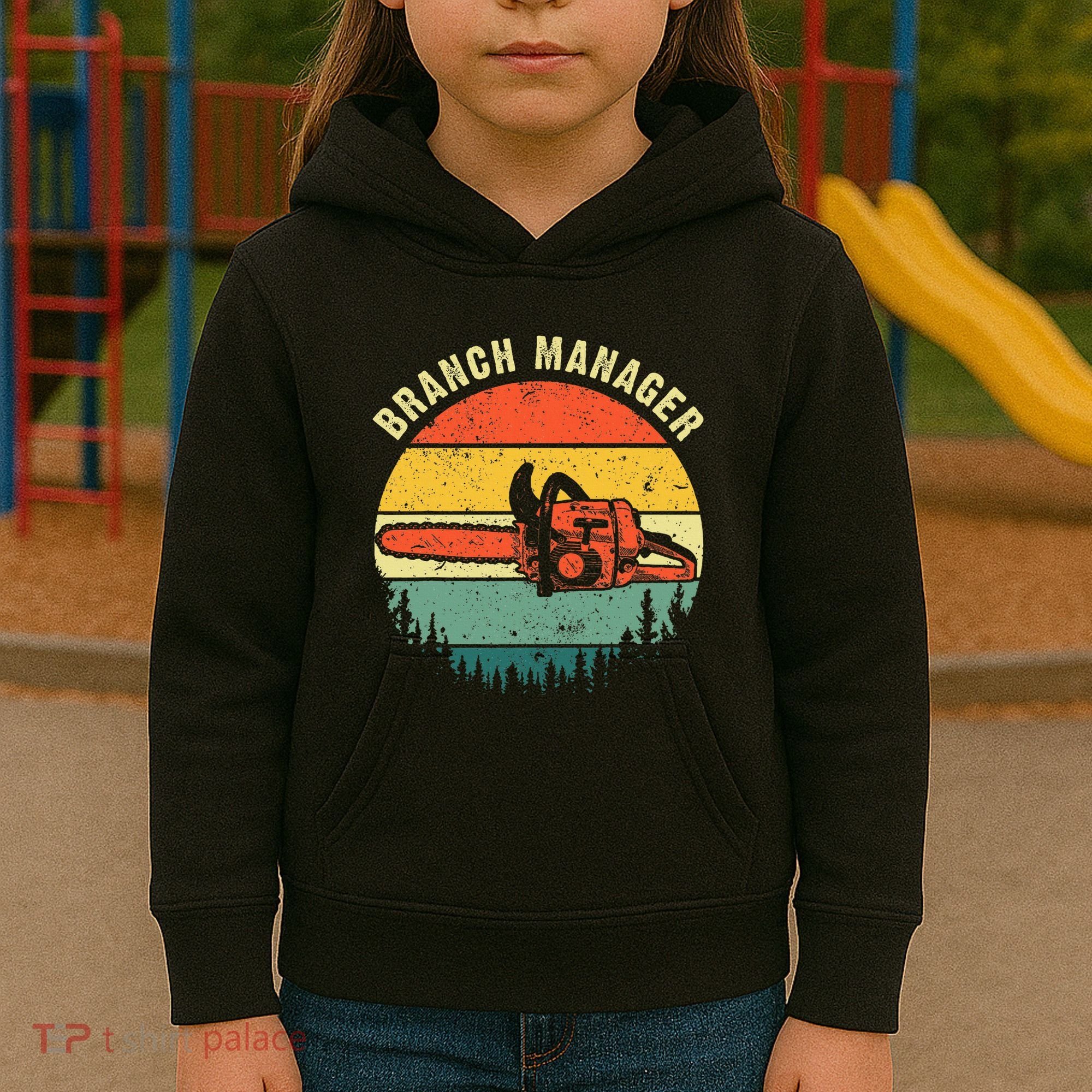 Cool Lumberjack Art Women Arborist Logger Branch Manager Kids Hoodie